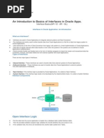 An Introduction To Basics of Interfaces in Oracle Apps.: Interface Basics (AP r12 - AR - GL)