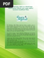 GS RichCopy 360 is a Richcopy Alternative which can copy open/ locked/modified files. To know more..