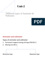 Unit-2: Different Types of Ammeter & Voltmeter