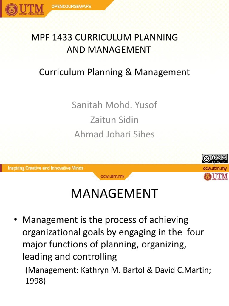 Curriculum Planning and Management Guide | PDF | Goal | Curriculum