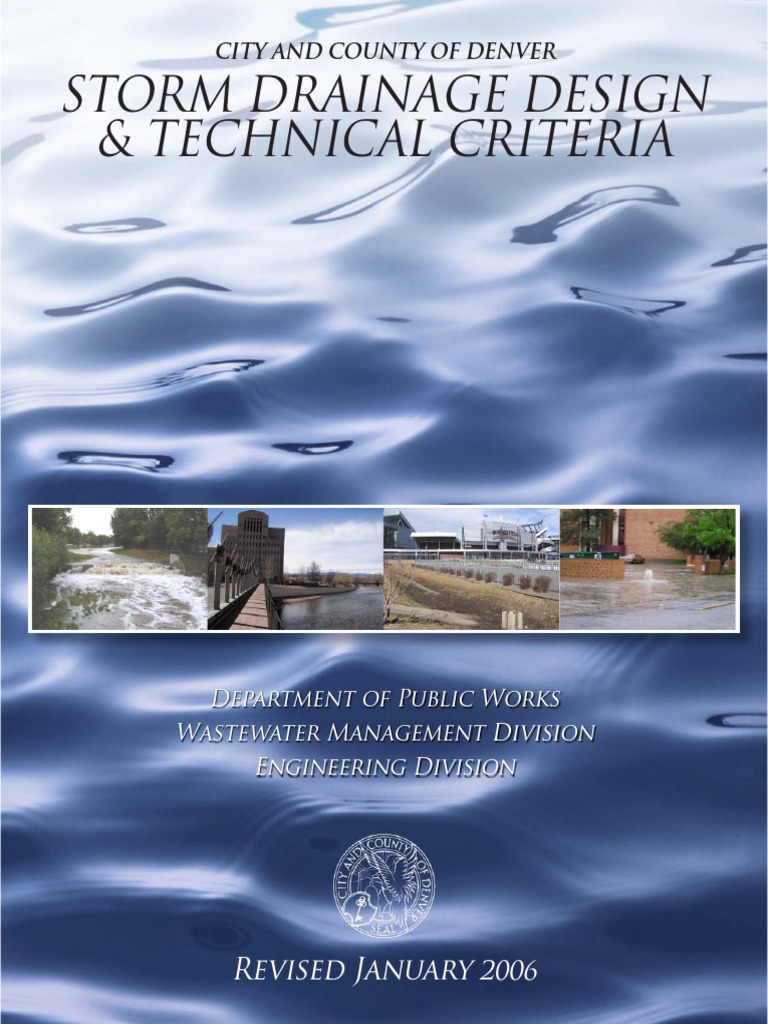 Storm Drainage Design and Technical Criteria Manual 012006 PDF Storm Drain Stormwater