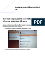 Ejecutar Un Programa Automaticamente Al Inicio de Ubuntu 