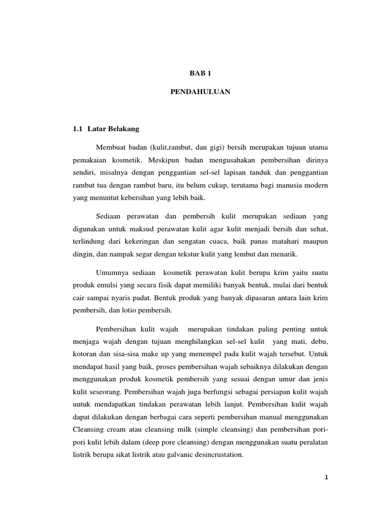 Contoh Makalah Tentang Kosmetik