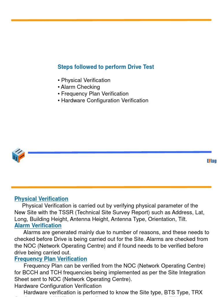 Drive Test Procedure for New Sites | PDF | General Packet Radio Service ...