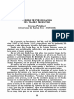 Pellettieri (1991) - Modelo Periodización Teatro Argentino