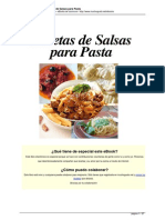 Recetas de Salsas Para Pasta