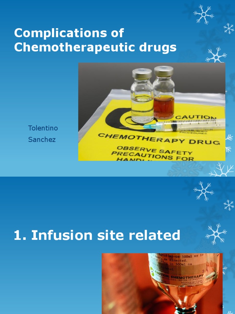 Complications of Chemotherapeutic Drugs PDF Intravenous Therapy