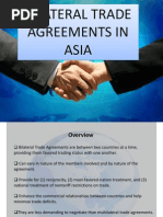 Bilateral Trade Agreement in Asia