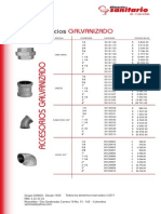 Lista de precios  Galvanizado