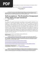 An Analysis of The Relationship Between Acceptance of and Respect For Self and Acceptance of and Respect For Others in Ten Counseling Cases