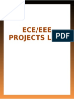 Projects List for ECE & EEE