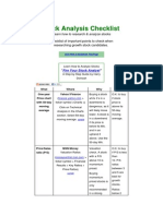 Stock Analysis Checklist