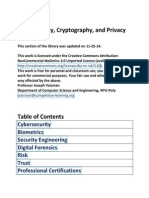 Cybersecurity, Cryptography, and Privacy