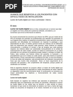 AVANCE QUE BENEFICIA A LOS PACIENTES CON DIFICULTADES DE MOVILIZACIÓN Lector de huella digital con micro controlador  interno