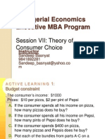 EMBA Sem I Managerial Economics Session7-Theory of Consumer Choice
