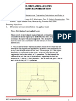 Soil Mechanics Analysis - Determine Pressure Distribution