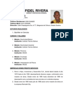 CV Fidel Rivera DIC 2014