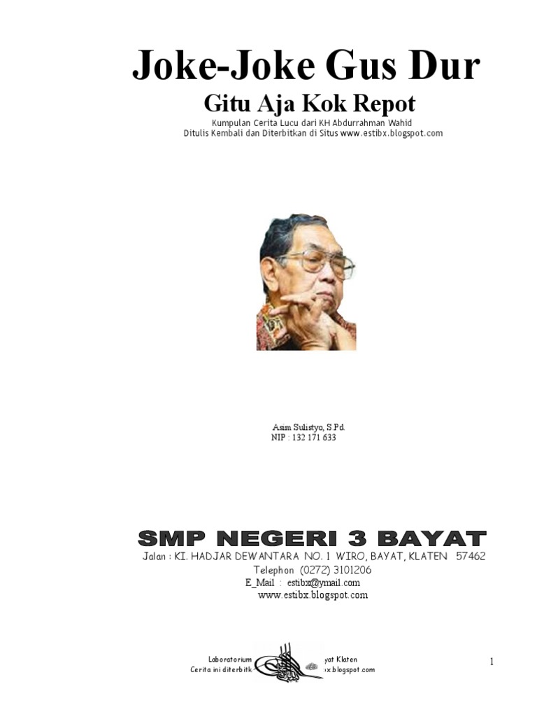 Humor Gus Dur Lengkap