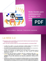 Redes Sociales para Posicionamiento de Marca o de Difusión Corporativa