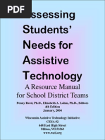 Assessing Students Needs For Assistive Technology