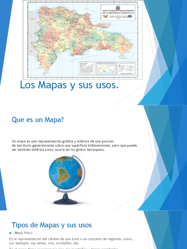 Usos y tipos de mapas explicados | PDF | Mapa | Cartografía