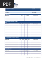 NASM OPT Model Workout Template | PDF