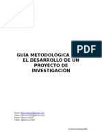 Guía Metodológica para El Desarrollo de Un Proyecto de Investigación