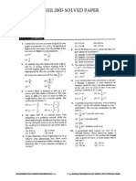 AIEEE 2005 SOLVED PAPER