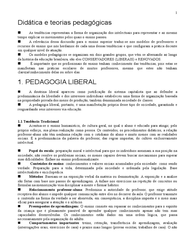 Modelos Pedagogicos | PDF | Método de ensino | Pedagogia