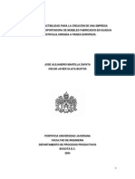 Tesis Estudio de Factibilidad para La Creacion de Una Empresa Productora y Exportadora de Muebles Fabricados en Guadua PDF