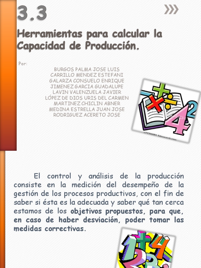 Herramientas para Calcular La Capacidad de Produccion PDF Calidad Negocios