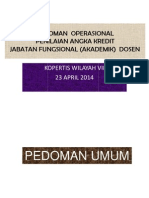 Pedoman Operasional Angka Kredit Dosen-2014