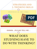 Study Strategies and Critical Thinking Skills