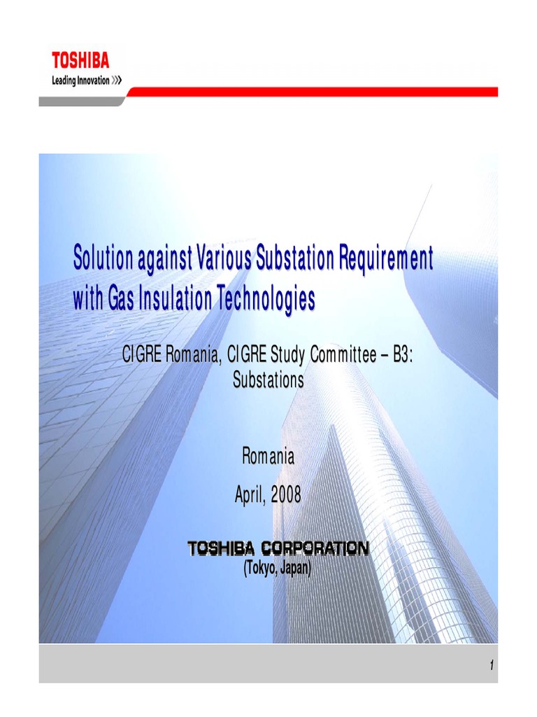 Gas Insulated Substation Solutions | PDF | Electrical Substation ...