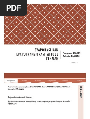 Perhitungan Metode Penman