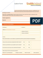 Enable Ireland Applicationform 2012