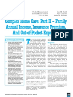 Complex Home Care Part II Family Annual Income, Insurance Premium, and Out-Of-Pocket Expenses