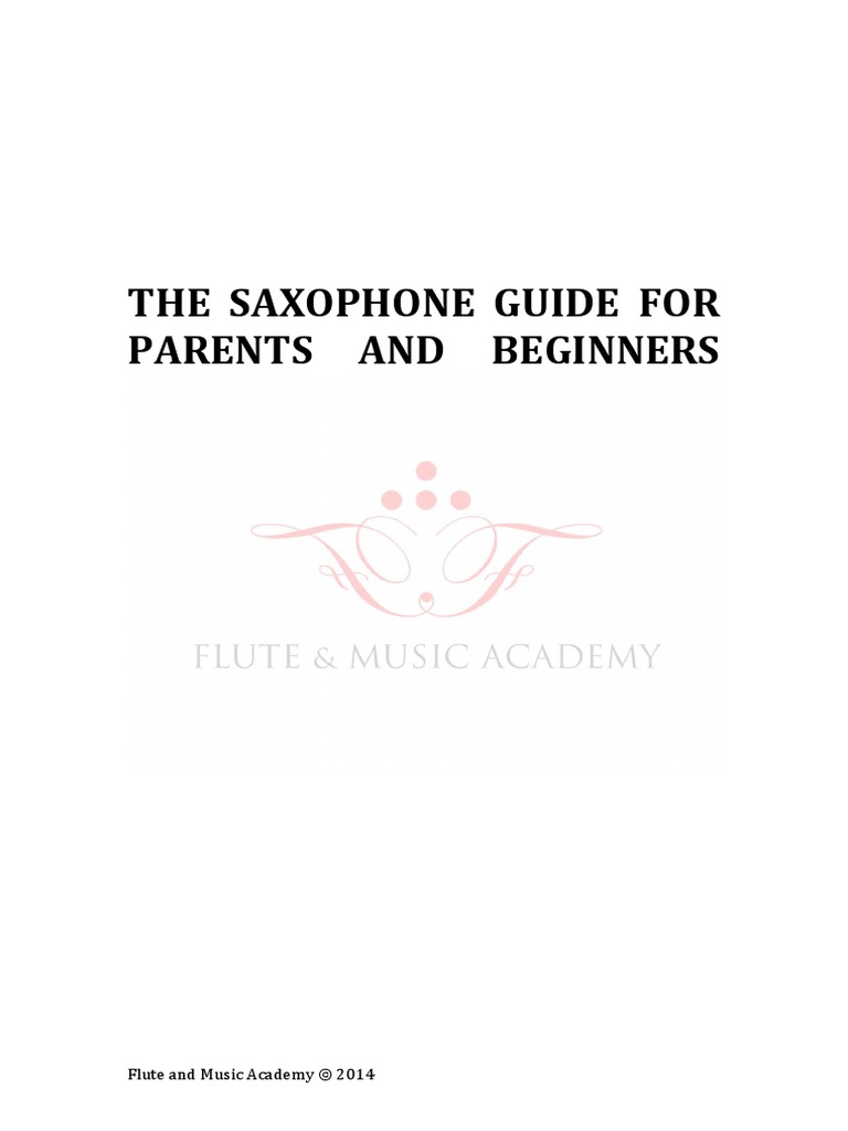 HOW TO PLAY SAXOPHONE FOR BEGINNERS PDF visual data 6