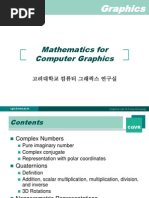 Mathematics For Computer Graphics: CGVR - Korea.ac - KR