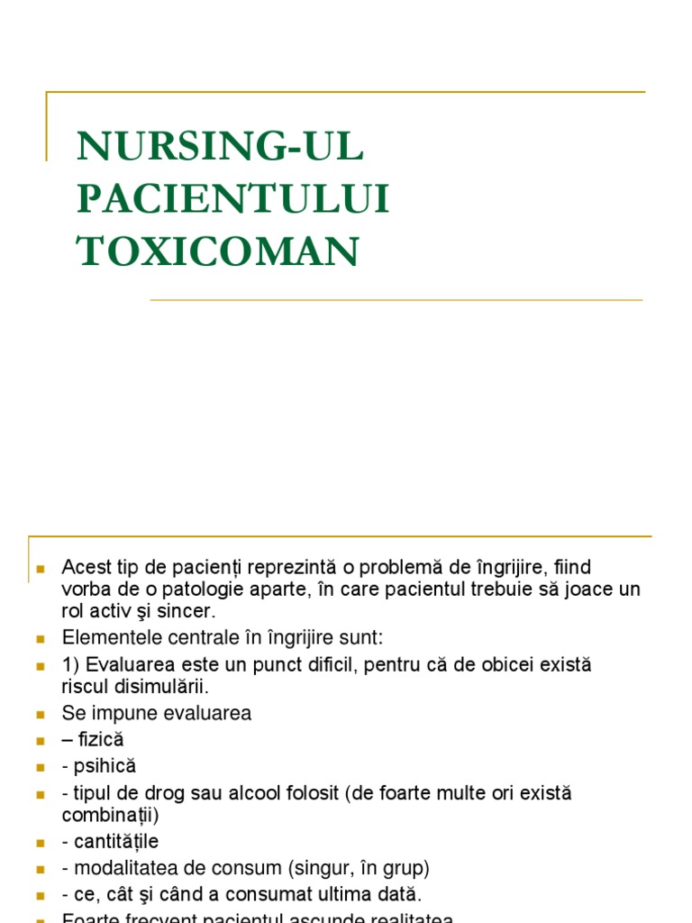 Nursing Pac Toxicoman | PDF
