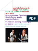Revista Literaria La Paja-Reria de Javier y Calíope y La Nueva Lef-A de Javier #15 Enero 2015 Tamaño 26