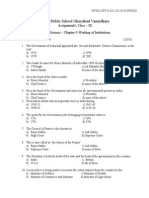 Delhi Public School Ghaziabad Vasundhara: Assignment1, Class - IX Social Science - Chapter-5-Working of Institutions