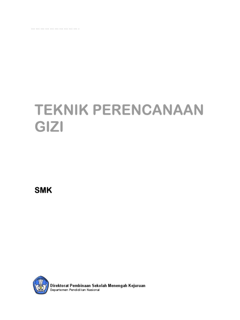 Teknik Perencanaan Gizi