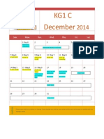 December 2014 - Calendar