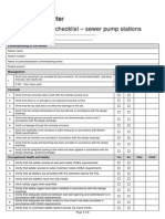 Commissioning Checklist For Sewerage Pumping Stations