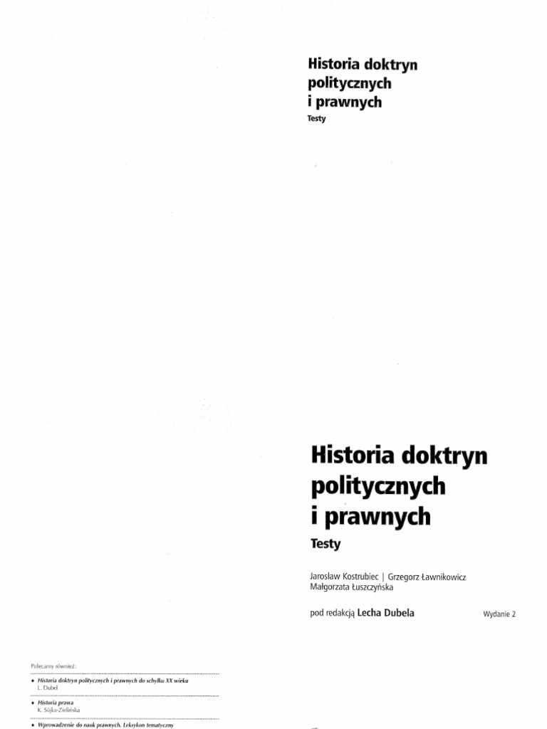 Historia Doktryn Politycznych I Prawnych Pdf