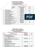 Programare Examene Anul i 2013-2014