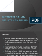 Peran Motivasi Dalam Pelayanan Prima