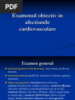 Examenul Obiectiv in Afectiunile Cardiovasculare