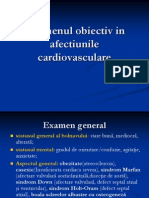 Examenul Obiectiv in Afectiunile Cardiovasculare